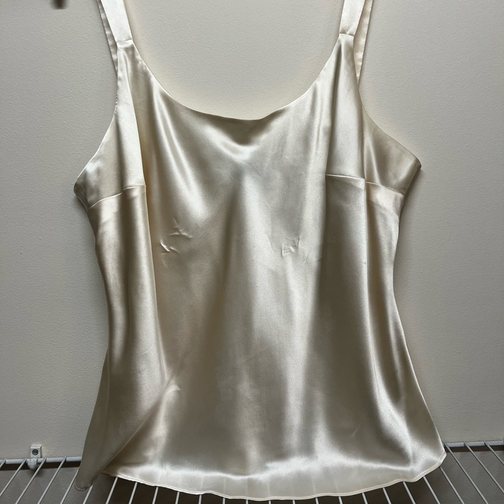 Vintage Transitions 100% Silk Camisole Cream Size XL